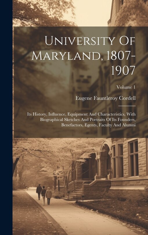 Couverture_University Of Maryland, 1807-1907