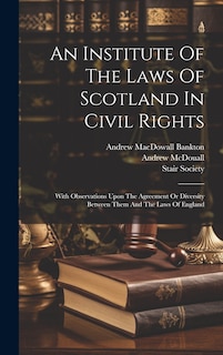 Front cover_An Institute Of The Laws Of Scotland In Civil Rights