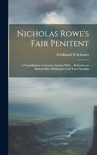 Couverture_Nicholas Rowe's Fair Penitent