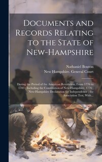 Couverture_Documents and Records Relating to the State of New-Hampshire