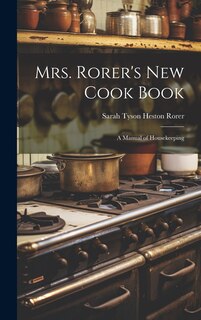 Couverture_Mrs. Rorer's New Cook Book