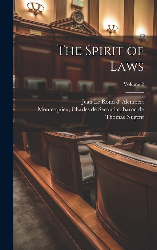 Front cover_The Spirit of Laws; Volume 2