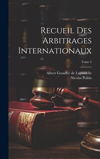Couverture_Recueil des arbitrages internationaux; Tome 2