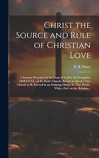 Couverture_Christ the Source and Rule of Christian Love