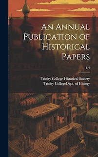 Front cover_An Annual Publication of Historical Papers; 1-4