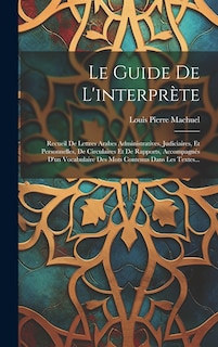 Front cover_Le Guide De L'interprète