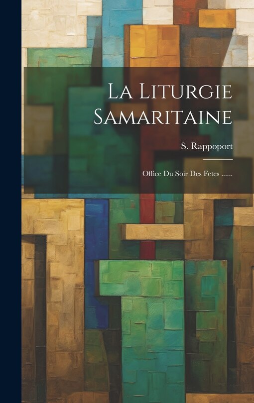 Couverture_La Liturgie Samaritaine