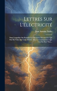 Front cover_Lettres Sur L'électricité