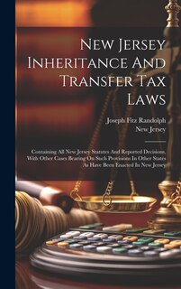 Couverture_New Jersey Inheritance And Transfer Tax Laws