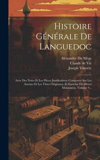 Couverture_Histoire Générale De Languedoc