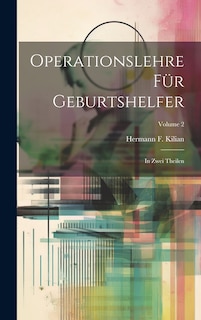 Couverture_Operationslehre Für Geburtshelfer