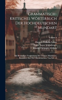 Front cover_Grammatisch-kritisches Wörterbuch Der Hochdeutschen Mundart