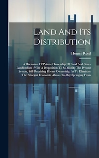 Front cover_Land And Its Distribution