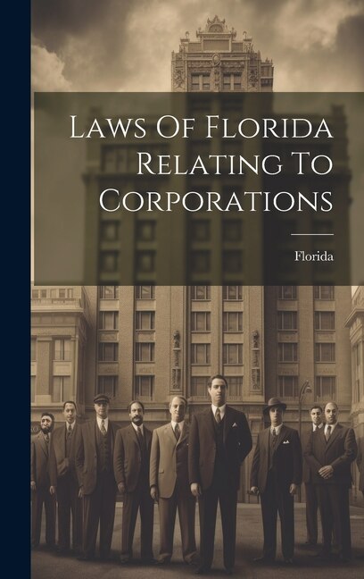 Couverture_Laws Of Florida Relating To Corporations