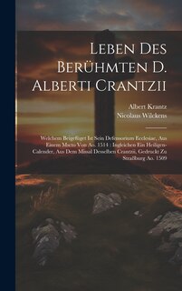 Front cover_Leben Des Berühmten D. Alberti Crantzii