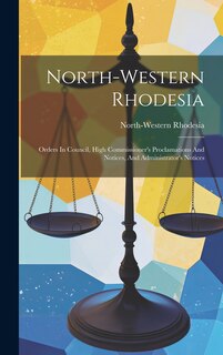 Front cover_North-western Rhodesia