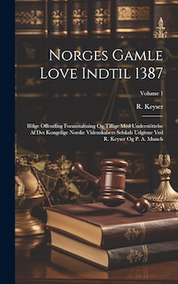 Front cover_Norges Gamle Love Indtil 1387