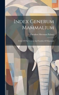 Front cover_Index Generum Mammalium