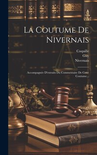 Couverture_La Coutume De Nivernais