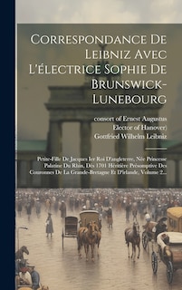 Couverture_Correspondance De Leibniz Avec L'électrice Sophie De Brunswick-lunebourg
