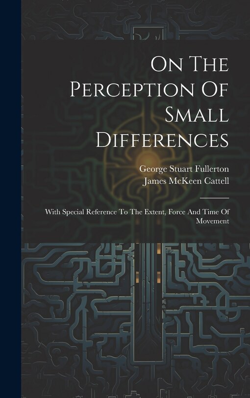 Front cover_On The Perception Of Small Differences