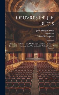 Front cover_Oeuvres De J. F. Ducis