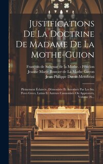 Couverture_Justifications De La Doctrine De Madame De La Mothe-guion
