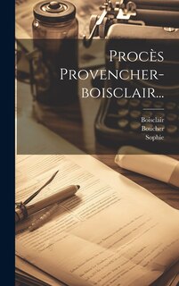 Front cover_Procès Provencher-boisclair...