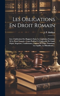 Front cover_Les Obligations En Droit Romain