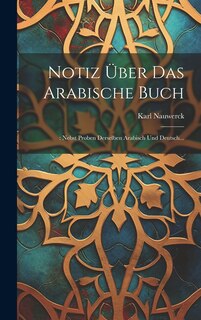 Front cover_Notiz Über Das Arabische Buch