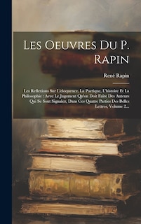 Couverture_Les Oeuvres Du P. Rapin