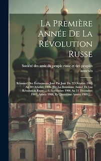 Front cover_La Première Année De La Révolution Russe