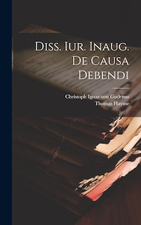 Front cover_Diss. Iur. Inaug. De Causa Debendi