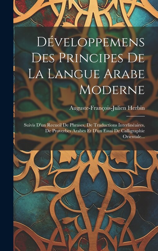 Front cover_Développemens Des Principes De La Langue Arabe Moderne