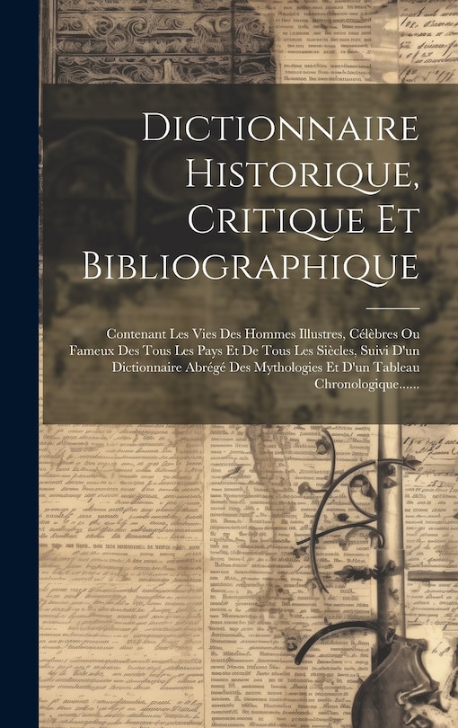 Front cover_Dictionnaire Historique, Critique Et Bibliographique