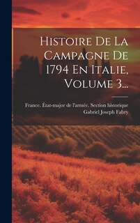 Front cover_Histoire De La Campagne De 1794 En Italie, Volume 3...