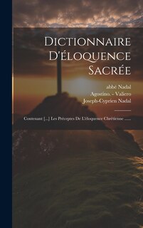 Front cover_Dictionnaire D'éloquence Sacrée