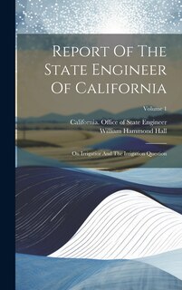 Couverture_Report Of The State Engineer Of California