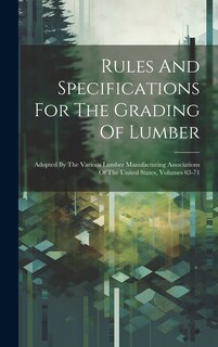 Front cover_Rules And Specifications For The Grading Of Lumber