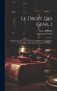 Couverture_Le Droit Des Gens, 1