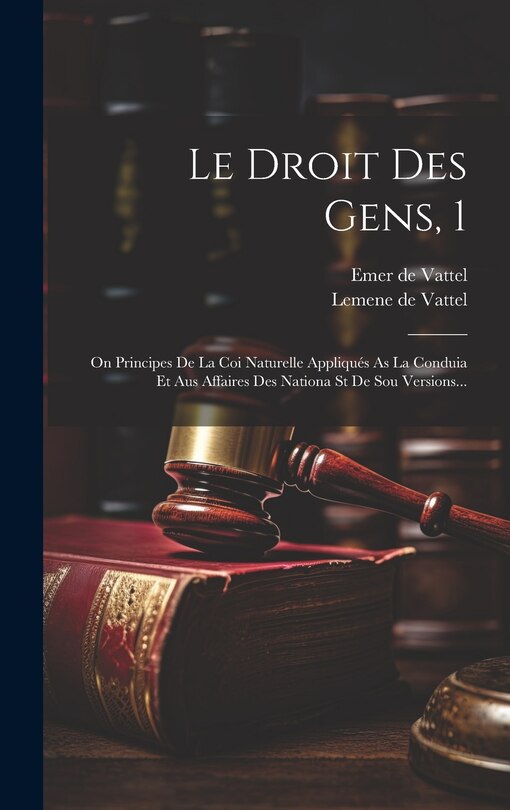 Couverture_Le Droit Des Gens, 1