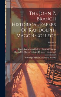 Front cover_The John P. Branch Historical Papers Of Randolph-macon College; Volume 1