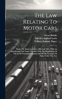 Front cover_The Law Relating To Motor Cars