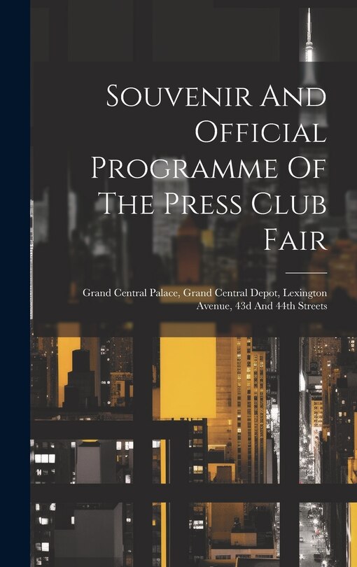 Couverture_Souvenir And Official Programme Of The Press Club Fair