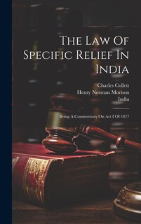 Front cover_The Law Of Specific Relief In India
