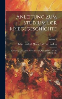 Couverture_Anleitung Zum Studium Der Kriegsgeschichte