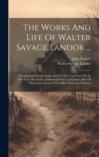 Front cover_The Works And Life Of Walter Savage Landor ...