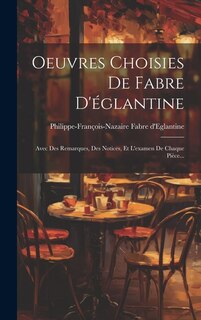 Front cover_Oeuvres Choisies De Fabre D'églantine