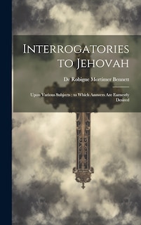 Front cover_Interrogatories to Jehovah