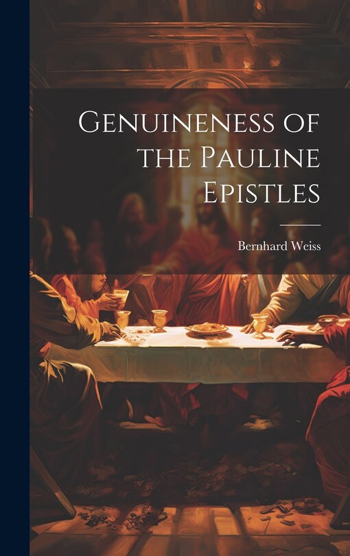 Couverture_Genuineness of the Pauline Epistles